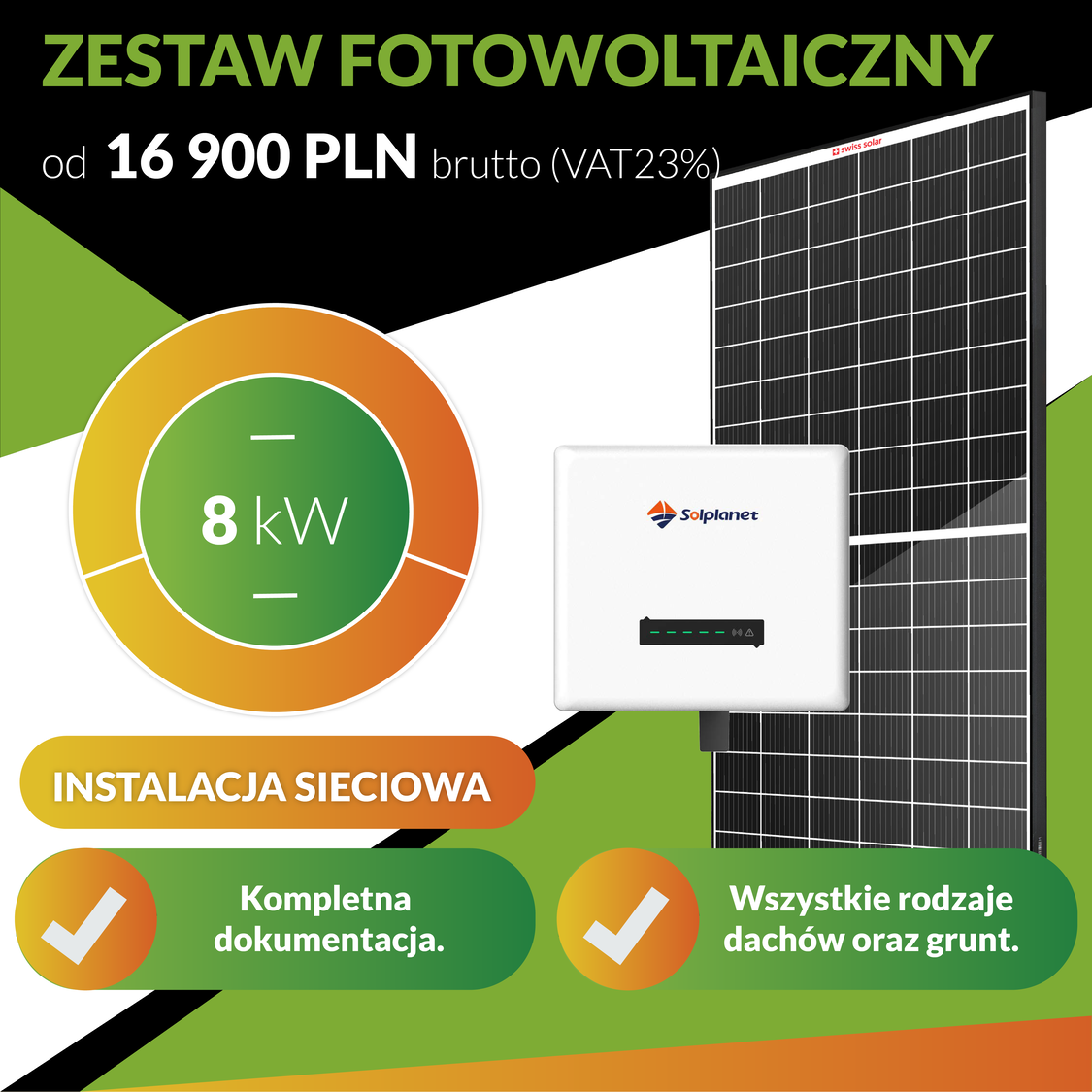 Zestaw Fotowoltaiczny Kw On Grid Bluesun Solar Polska